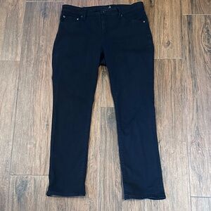 Like New Lauren by Ralph Lauren Women's Straight Leg Black Denim Pants